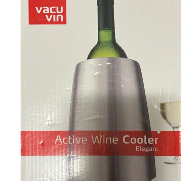 Vacu Vin Elegant Active Stainless Steel Wine Cooler-NIB - Picture 6 of 12